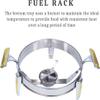 CQIKRWGWS Chafing Dish & Food Warmer, Round Stainless Steel Buffet Tray with Lid, Food Pan and Fuel Holders for Catering and Parties (26 cm) view 2
