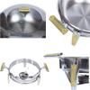 CQIKRWGWS Chafing Dish & Food Warmer, Round Stainless Steel Buffet Tray with Lid, Food Pan and Fuel Holders for Catering and Parties (26 cm) view 4