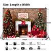 GCIREC 12 x 10 ft Christmas Winter Fireplace Backdrop view 4