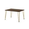 AKKE Modern Loft Coffee Table, Burgundy, 60 x 50 cm, 43 cm High view 4