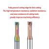 CNC Thread Milling Cutter for Steel, Aluminum, and Tungsten Steel, Nano Bronze, M3 x 0.5 view 3
