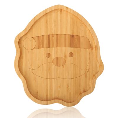 TJ POP Small Bamboo Serving Tray Christmas 25x22x1.5cm
