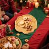 TJ POP Small Bamboo Serving Tray Christmas 25x22x1.5cm view 2