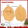 TJ POP Small Bamboo Serving Tray Christmas 25x22x1.5cm view 3