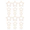 DIYEAH 18-Piece Wooden Star Frames for Crafting view 1