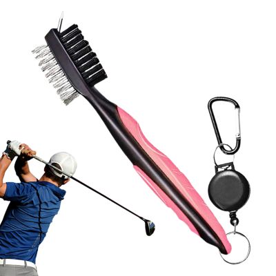 Golf Club Cleaner, Ergonomic Golf Brush with Retractable Cord