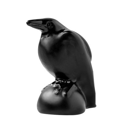 Black Raven Crystal Figurine