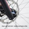 15 x 155 mm Front Wheel Thru Axle, 1.5 Thread Pitch, M14, Anti-Theft Bicycle Axle for MTB, Gravel & Road Bikes with Hexlox (Silver Hexlox Insert, 6 mm) view 3