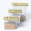 BranQ Shark Food Container | Transparent BPA-Free | Airtight Olive Green Lid | Stackable Dishwasher Safe (1L) view 2