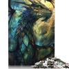 1000-Piece Green Guardian Dragon Puzzle, 38 x 26 cm view 1
