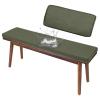 5 cm Thick Waterproof Bench Cushion Cover, Green, 170 x 60 x 5 cm view 1