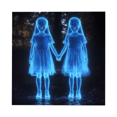 Halloween Haunted Girl Wall Sticker