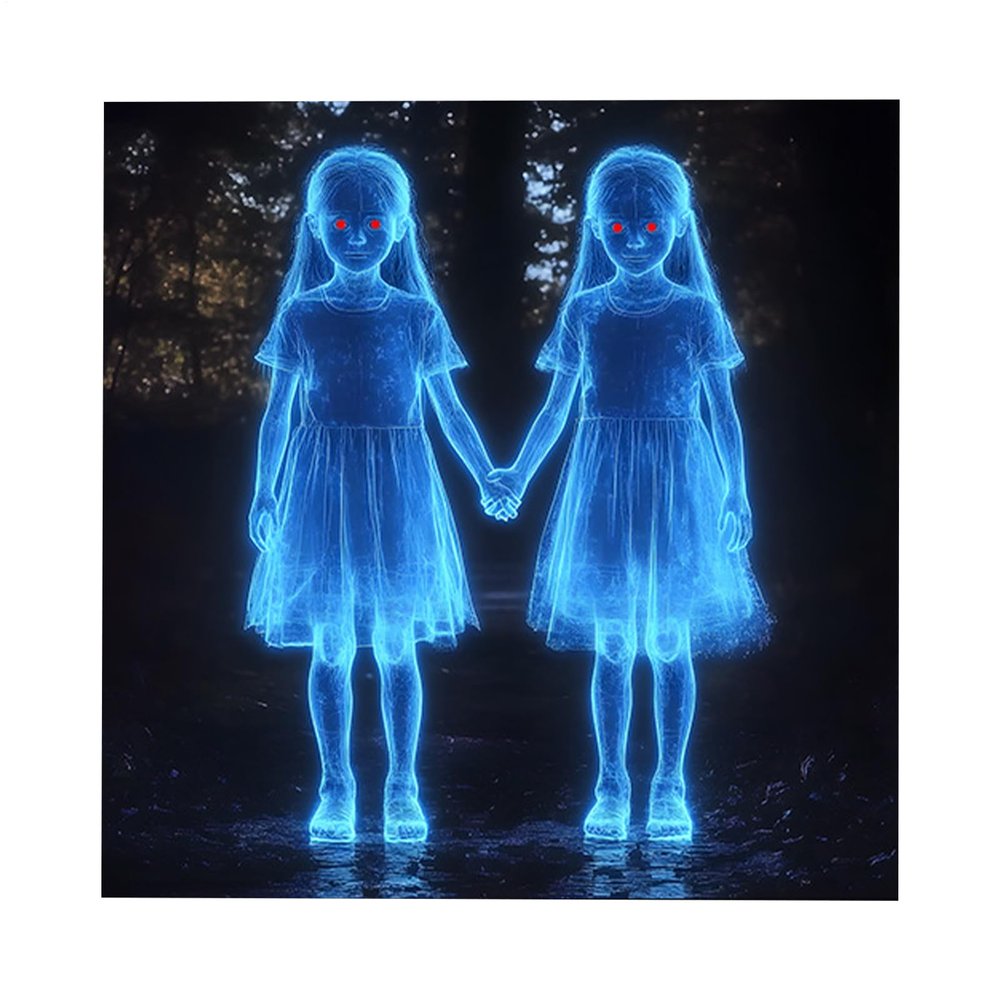 Halloween Haunted Girl Wall Sticker