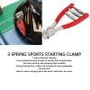 Nurnesy 3-Pack Spring Starting Clamps, Alloy Steel, for Tennis and Badminton Racket Stringing view 2