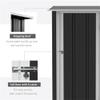 Outdoor Metal Garden Shed with Lockable Door and Sloped Roof view 3