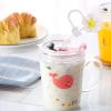 Spill Proof Silicone Straw Covers - Flower Design view 2