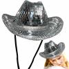 Disco Ball Cowboy Hat with Mirrors and Sequins view 2