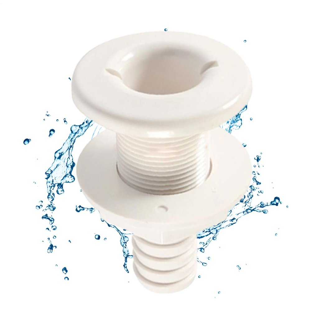 Straight Deck Drain Through-Hull Fitting