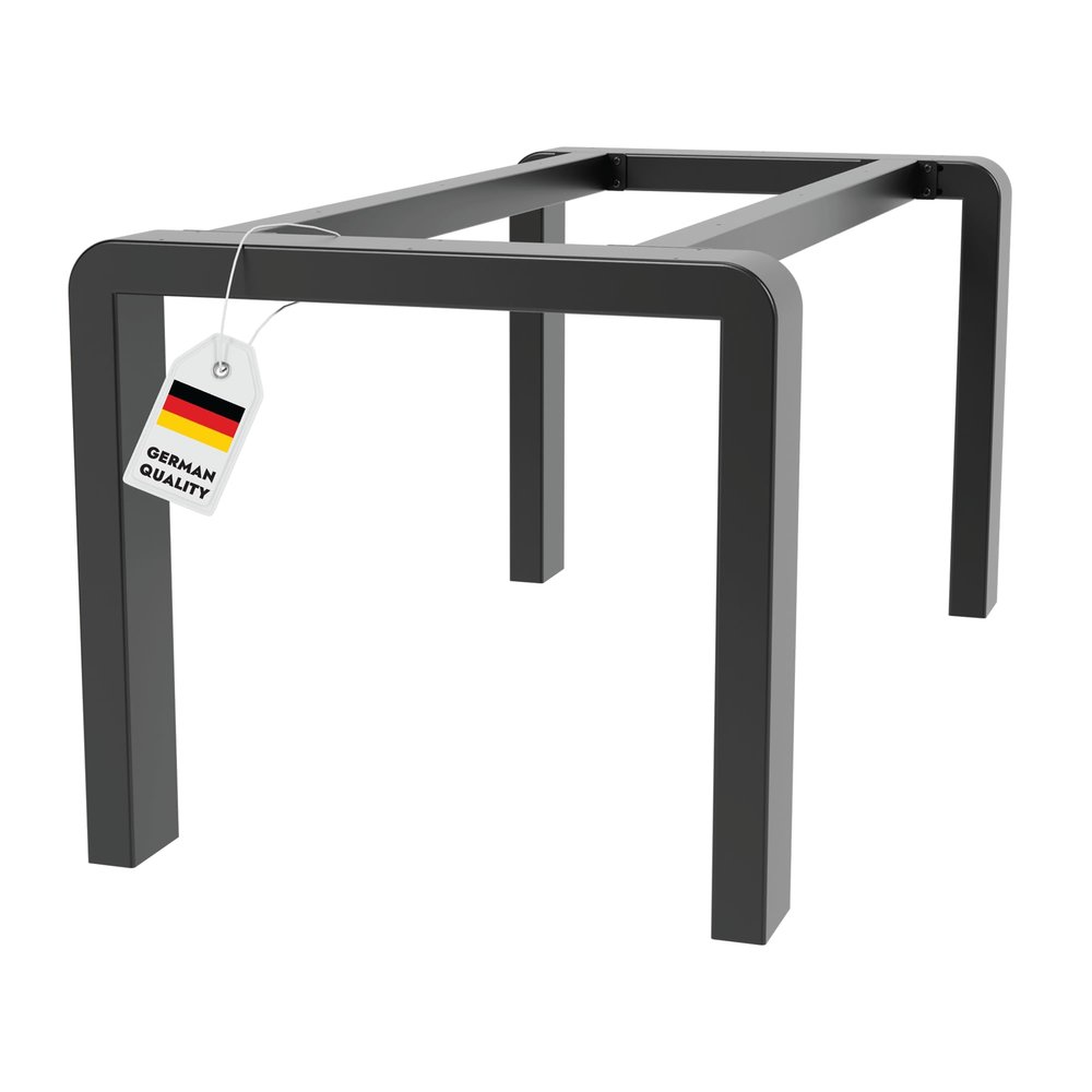 MetaloPro Etamin Round Extreme Table Base, 140 x 80 x 72 cm, Black
