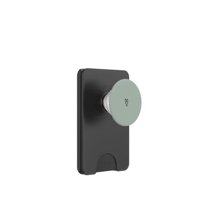 Vintage Green - Minimalist Romantic Love Heart PopSockets PopWallet for MagSafe