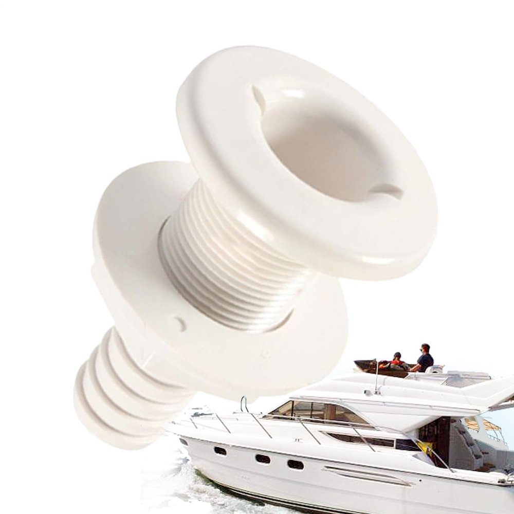 Boat Hull Thru-Hulls, Straight Deck Drain