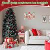 Christmas Hanging Decoration - Welcome Wooden Sign with Santa Claus and Snowflake view 4