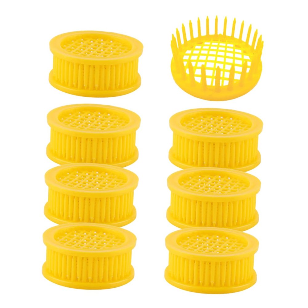ibasenice 15-Piece Plastic Bee Queen Cages for Beekeeping