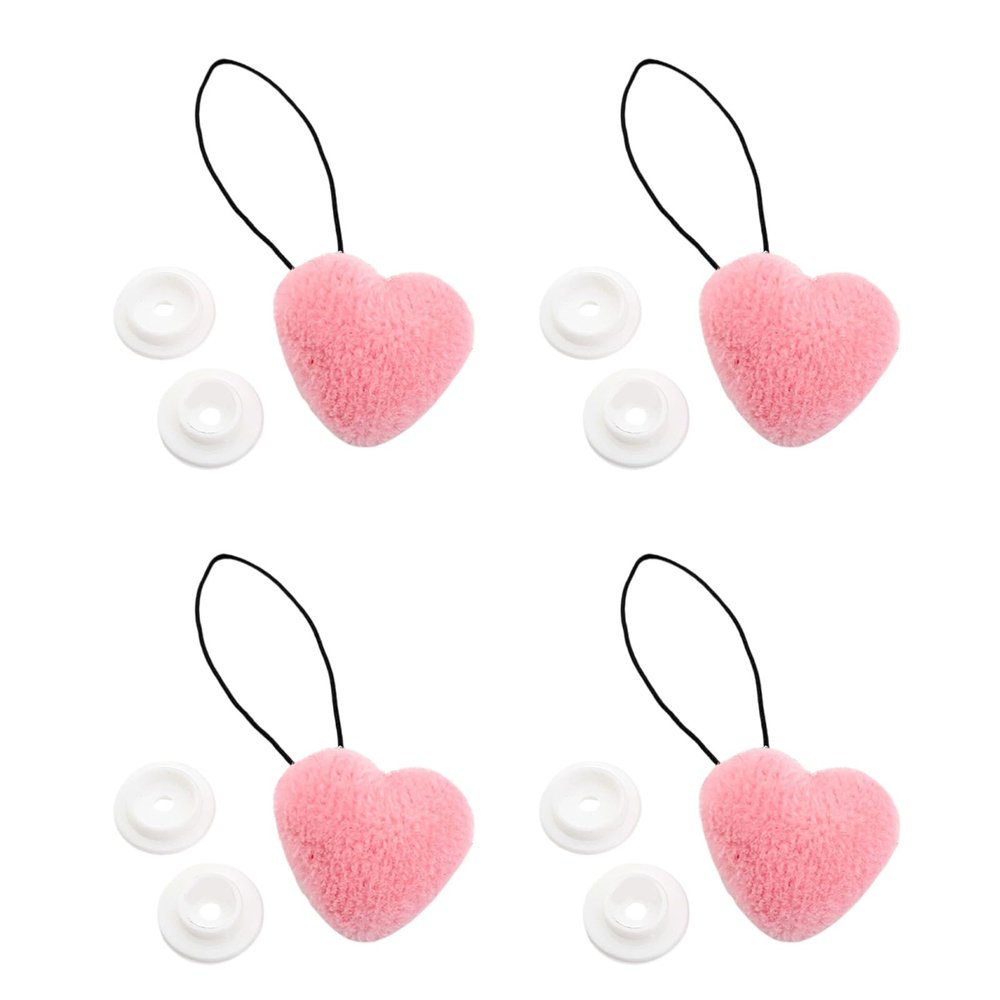 jiingekk 4 x Heart-Shaped Duvet Clips