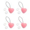 jiingekk 4 x Heart-Shaped Duvet Clips view 1