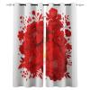 Generic 3D Red Flower Blackout Curtains with Grommets, Set of 2, 85 x 200 cm view 4