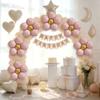 Sanu Belle Flower Foil Balloons 9 Pack Pink 20 Inch view 4