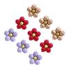 Sanu Belle Flower Foil Balloons 9 Pack (Rose Gold/Red/Purple) 20 Inch view 1