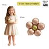 Sanu Belle Flower Foil Balloons 9 Pack (Rose Gold/Red/Purple) 20 Inch view 2