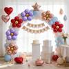 Sanu Belle Flower Foil Balloons 9 Pack (Rose Gold/Red/Purple) 20 Inch view 4