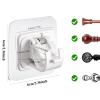 6-Pack Self-Adhesive Curtain Rod Holders view 2