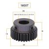 1-Pc. 30T Spur Gear, Module 1, Blackened Carbon Steel, 7 mm Bore view 3