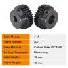1-Pc. 30T Spur Gear, Module 1, Blackened Carbon Steel, 7 mm Bore view 4