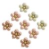 Sanu Belle Flower Foil Balloons 9 Pack (White/Pink/Rose Gold) 20 Inch view 1