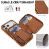 Protective Case for iPhone 17 Pro Max 6.9-Inch, Wallet Case with Tempered Glass Screen Protector, Wrist Strap, Crossbody Strap, RFID Blocking, Card Holder view 3