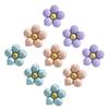 Sanu Belle Flower Foil Balloons 9 Pack (Blue/Pink/Purple) 20 Inch view 1
