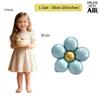 Sanu Belle Flower Foil Balloons 9 Pack (Blue/Pink/Purple) 20 Inch view 2