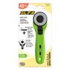 OLFA 45 mm Quick-Change Rotary Cutter (RTY-2C/LGR), Tungsten Steel, Lime Green view 1