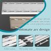 SOFACHEN Quiet Double Curtain Track, Ceiling-Mount, White, 1.4 m (4.6 ft) view 3