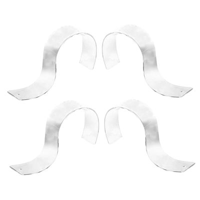 Acrylic Belt Stands, 4 Pieces, for Tables and Retail, Simple
