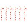 6X Creative Christmas Pipe Ornaments view 1