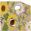 YNIOFU Floral Blackout Curtains, Sunflower and Daisy Design, 117 x 230 cm, 2 Panels view 4