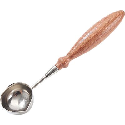 Vepoty Vintage Wax Seal Spoon with Wooden Handle
