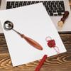 Vepoty Vintage Wax Seal Spoon with Wooden Handle view 2