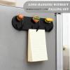 Rieoany 2-Pack Magnetic Key Holder with 3 Sturdy Hooks view 3