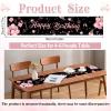 Birthday Table Runner, Black-Pink view 2